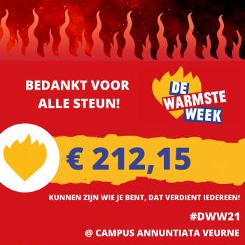 € 212,15 ingezameld voor Warmste Week